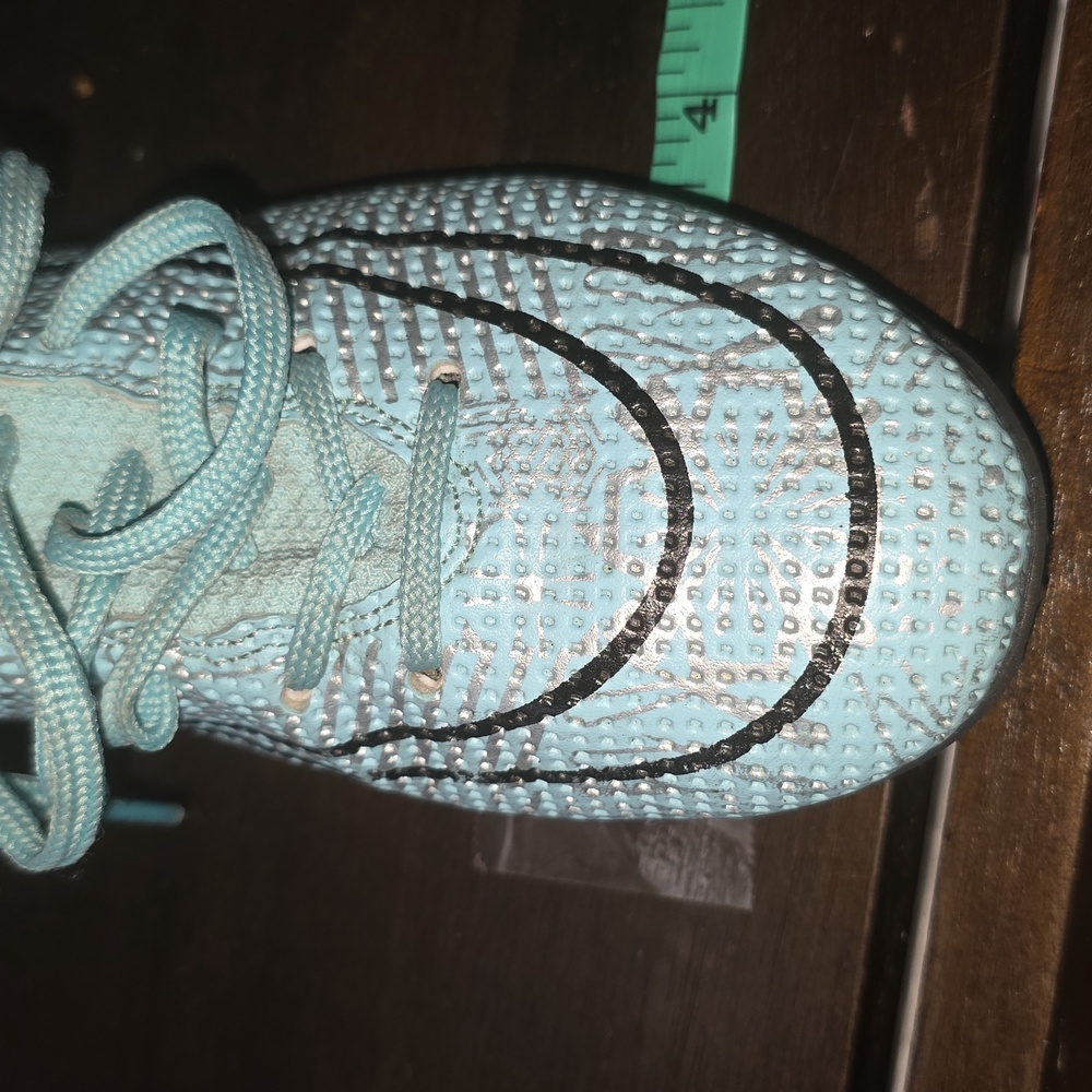 Nike Light Blue High-Top Turf Cleats - Picture 6 of 6